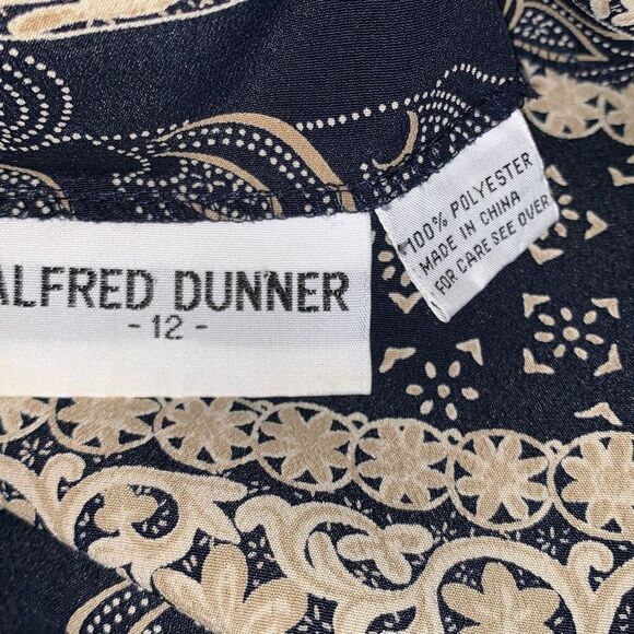Vintage Alfred Dunner Oversized Mixed Print Layer Vest Button Down Blouse Size 1 - Picture 11 of 11
